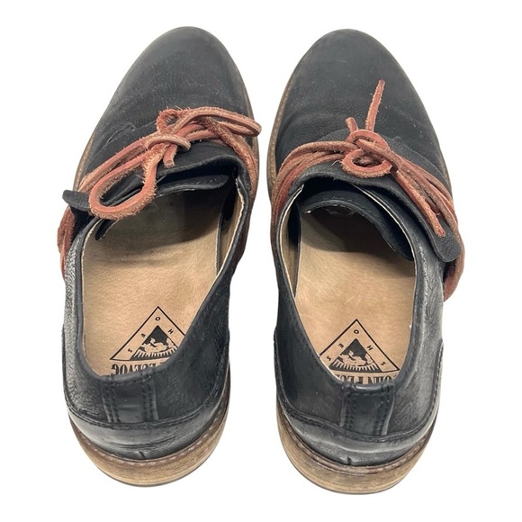 John Fluevog Warde Black Leather Oxford Unisex Handcrafted Shoes Men’s 7 Women 9 - Picture 10 of 16